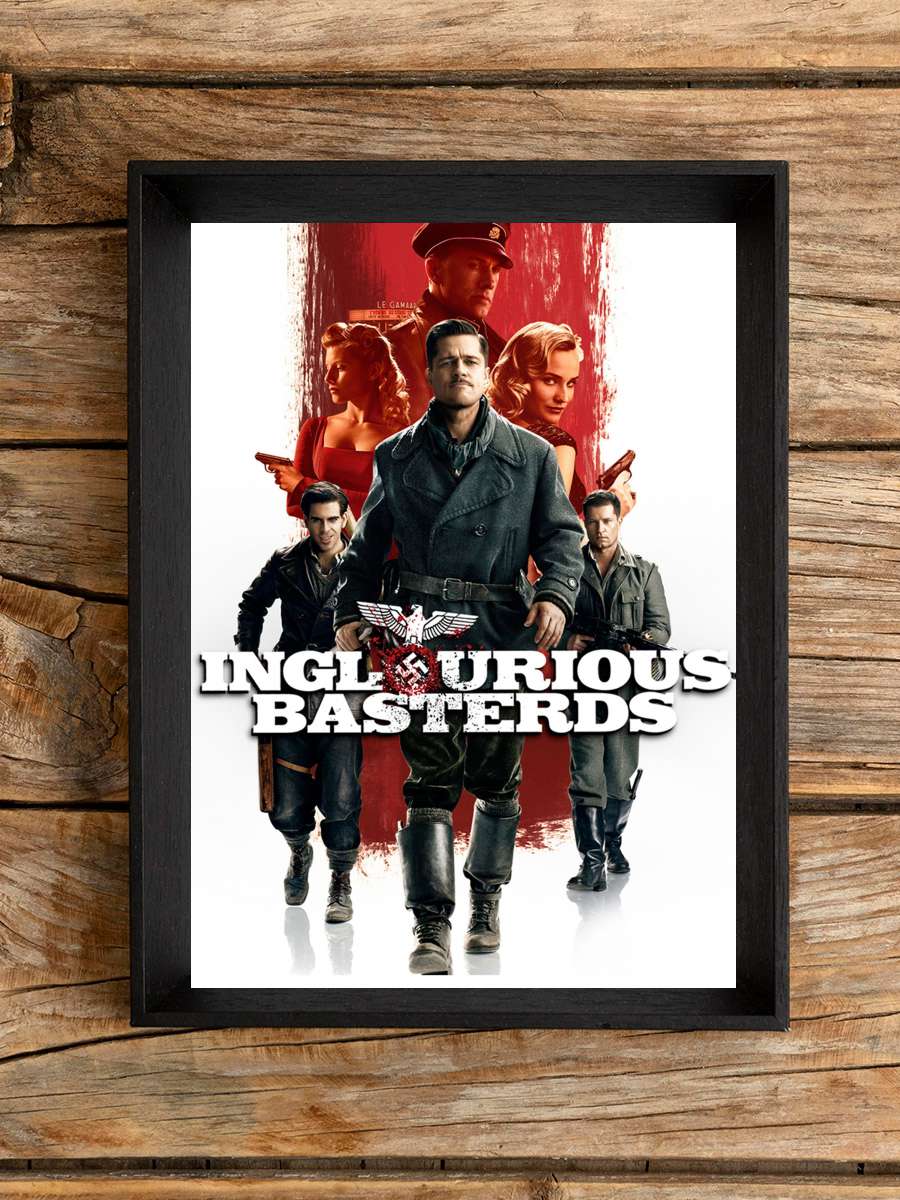 Soysuzlar Çetesi - Inglourious Basterds Film Tablo Siyah Çerçeveli Film Poster Afiş Tablo