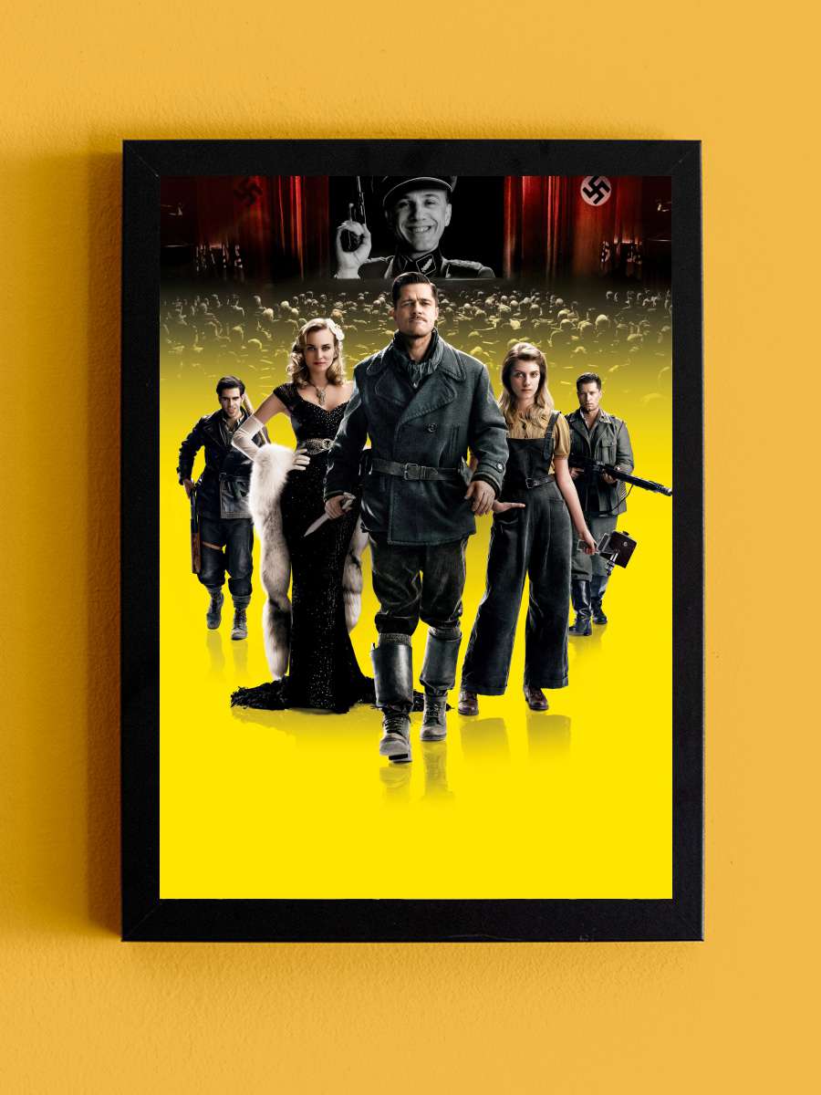 Soysuzlar Çetesi - Inglourious Basterds Film Tablo Siyah Çerçeveli Film Poster Afiş Tablo