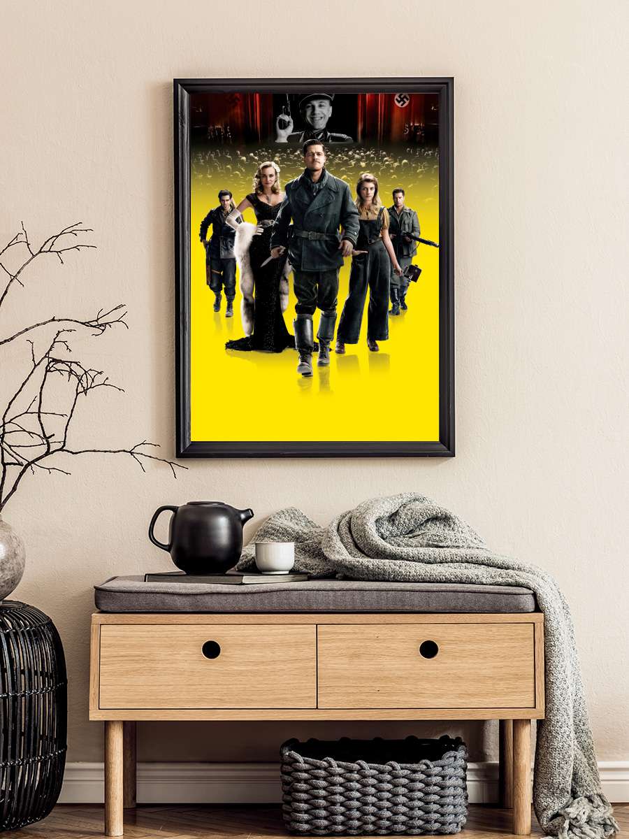 Soysuzlar Çetesi - Inglourious Basterds Film Tablo Siyah Çerçeveli Film Poster Afiş Tablo