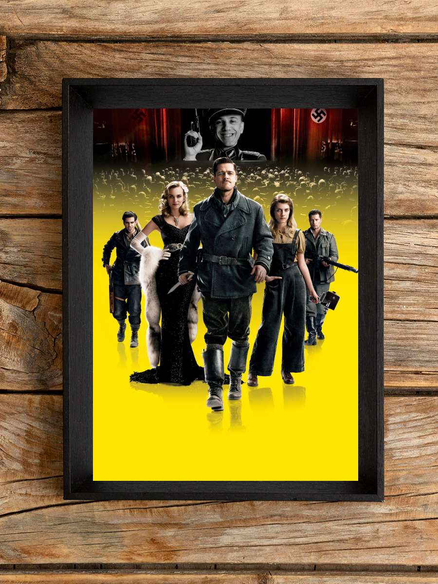 Soysuzlar Çetesi - Inglourious Basterds Film Tablo Siyah Çerçeveli Film Poster Afiş Tablo