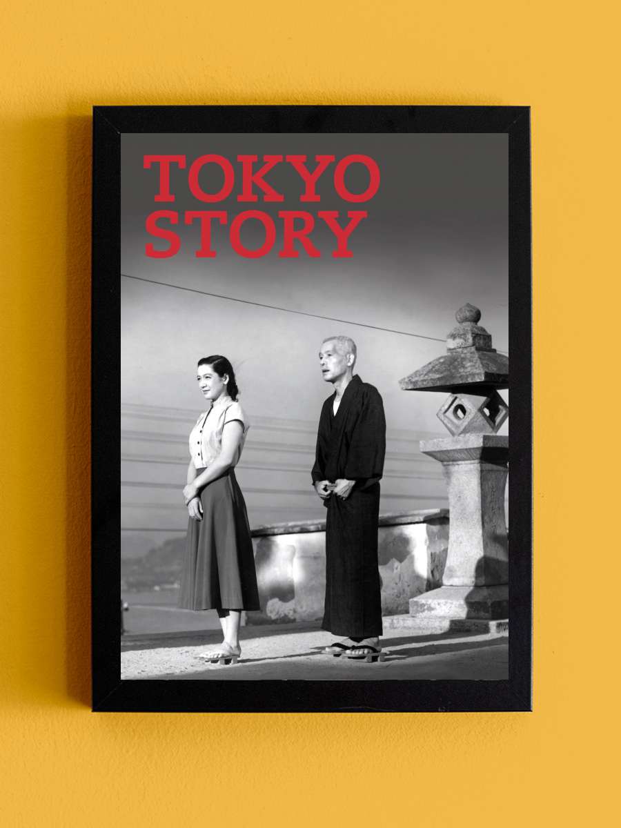 Tokyo Hikayesi - 東京物語 Film Tablo Siyah Çerçeveli Film Poster Afiş Tablo