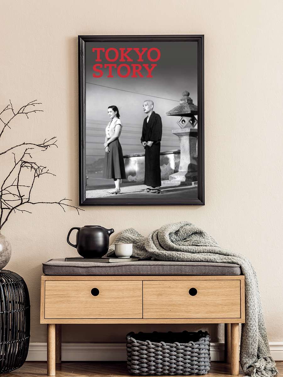 Tokyo Hikayesi - 東京物語 Film Tablo Siyah Çerçeveli Film Poster Afiş Tablo