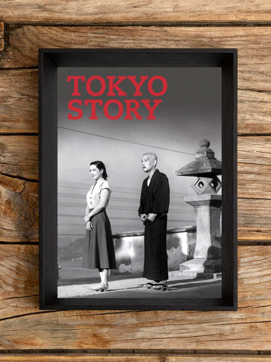 Tokyo Hikayesi - 東京物語 Film Tablo Siyah Çerçeveli Film Poster Afiş Tablo