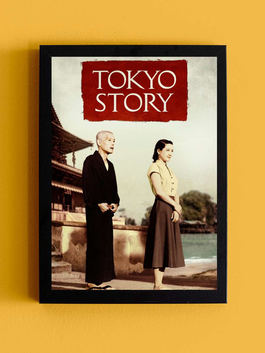 Tokyo Hikayesi - 東京物語 Film Tablo Siyah Çerçeveli Film Poster Afiş Tablo