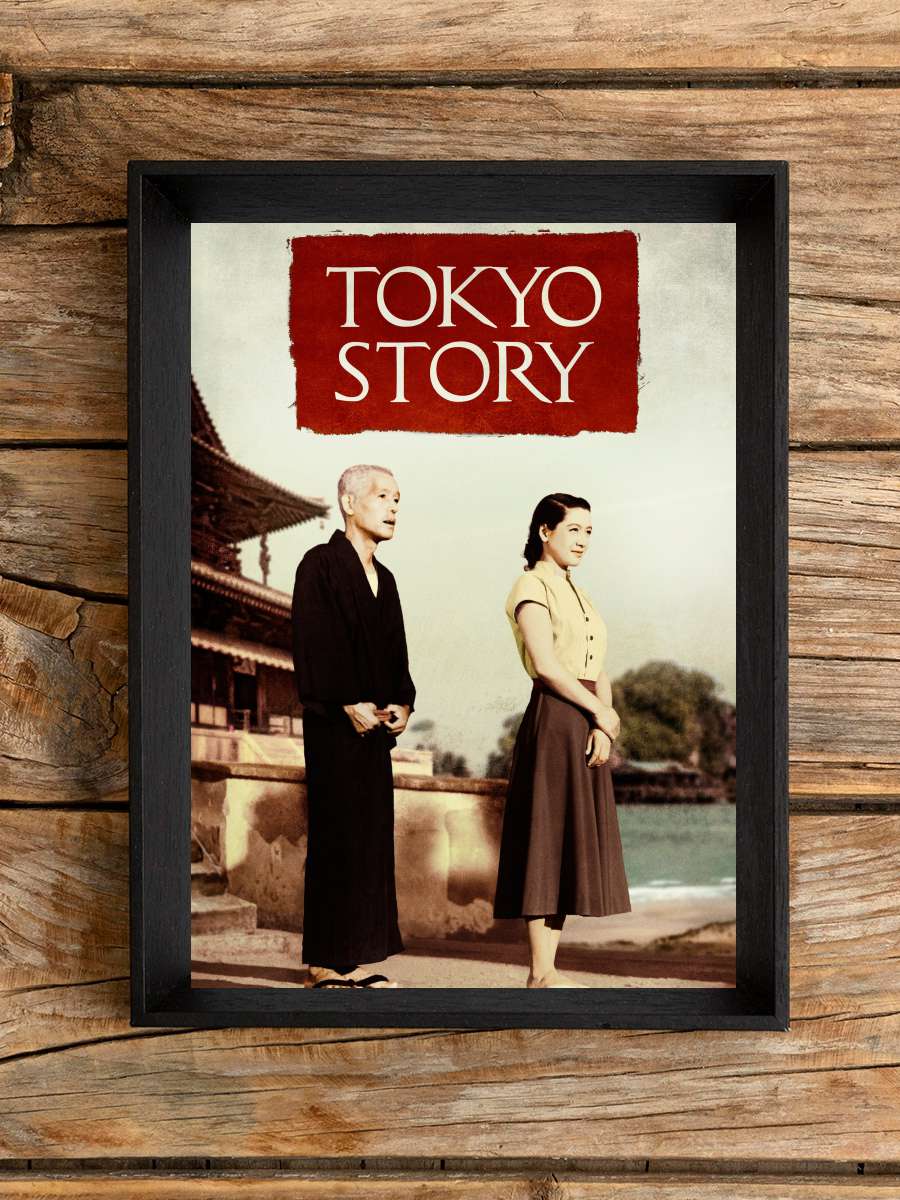 Tokyo Hikayesi - 東京物語 Film Tablo Siyah Çerçeveli Film Poster Afiş Tablo