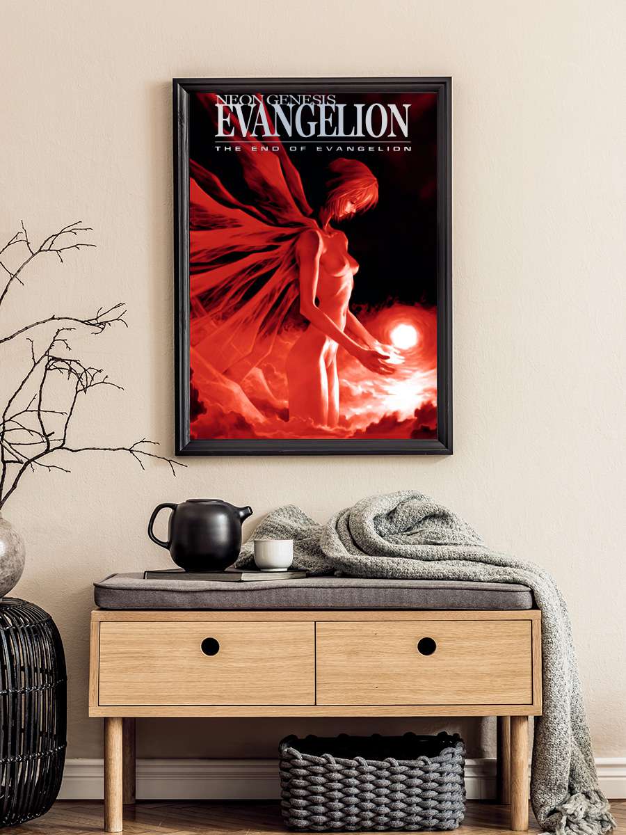 Neon Genesis Evangelion: Evangelion'un Sonu - 新世紀エヴァンゲリオン劇場版 Air／まごころを、君に Film Tablo Siyah Çerçeveli Film Poster Afiş Tablo