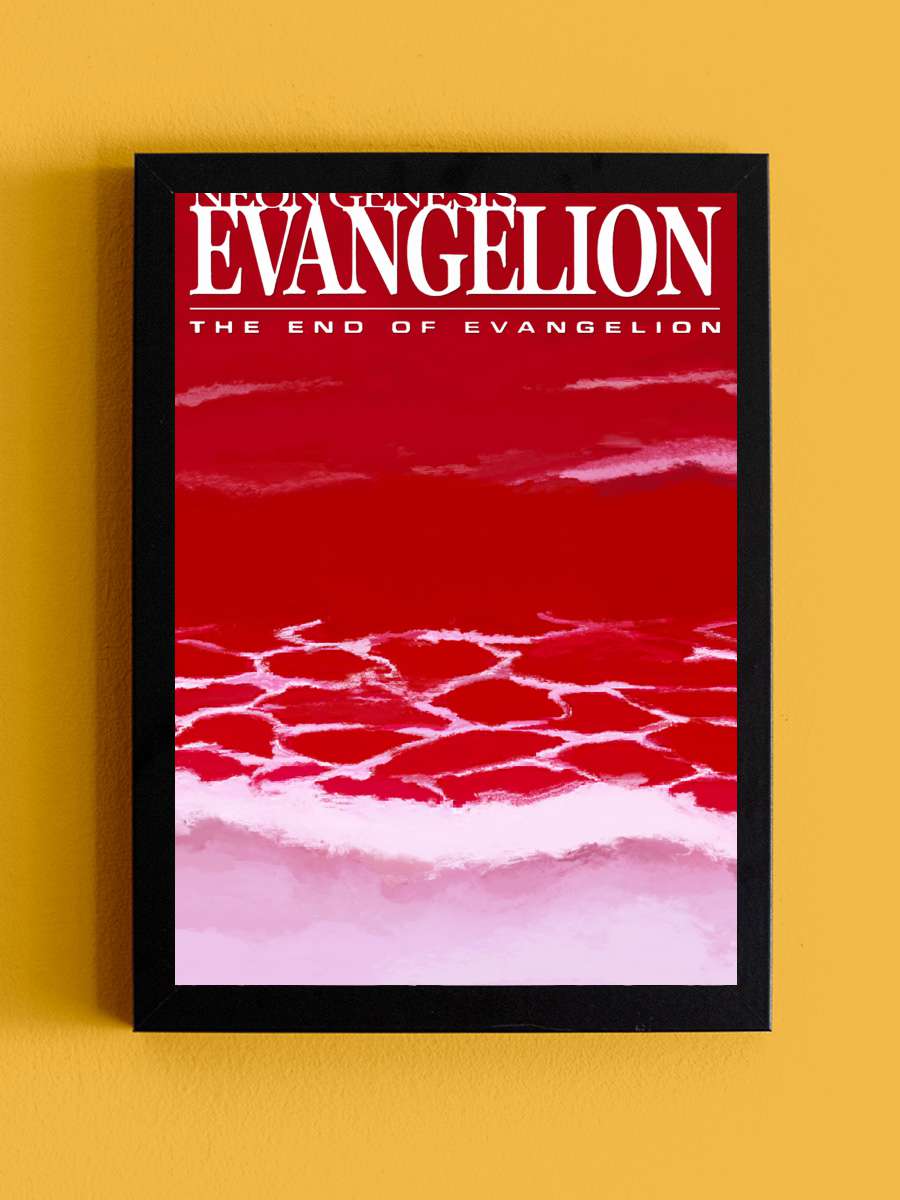 Neon Genesis Evangelion: Evangelion'un Sonu - 新世紀エヴァンゲリオン劇場版 Air／まごころを、君に Film Tablo Siyah Çerçeveli Film Poster Afiş Tablo