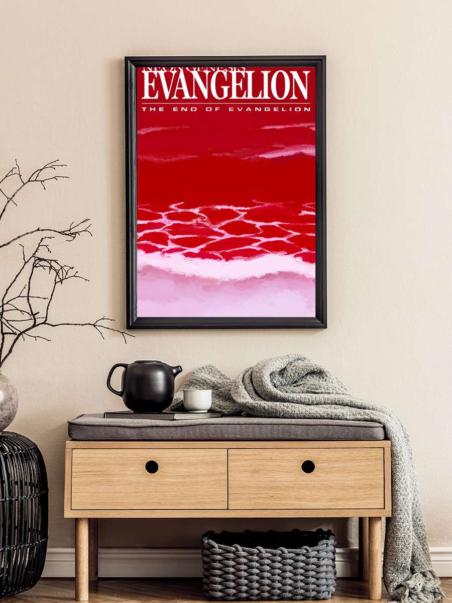 Neon Genesis Evangelion: Evangelion'un Sonu - 新世紀エヴァンゲリオン劇場版 Air／まごころを、君に Film Tablo Siyah Çerçeveli Film Poster Afiş Tablo