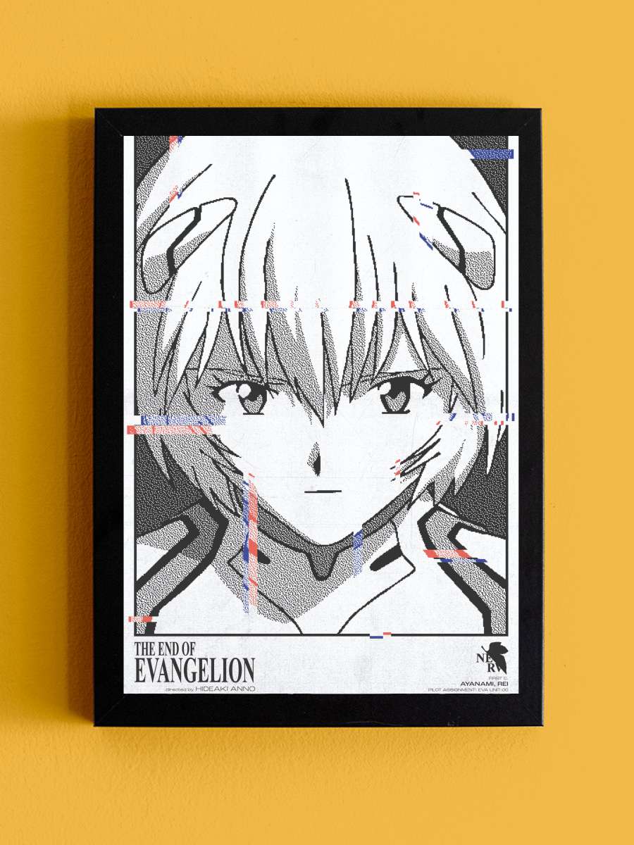 Neon Genesis Evangelion: Evangelion'un Sonu - 新世紀エヴァンゲリオン劇場版 Air／まごころを、君に Film Tablo Siyah Çerçeveli Film Poster Afiş Tablo