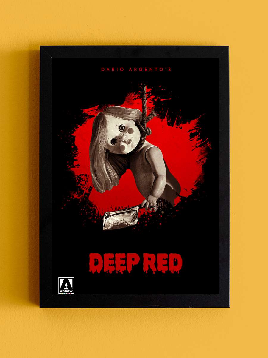 Derin Kırmızı - Profondo rosso Film Tablo Siyah Çerçeveli Film Poster Afiş Tablo