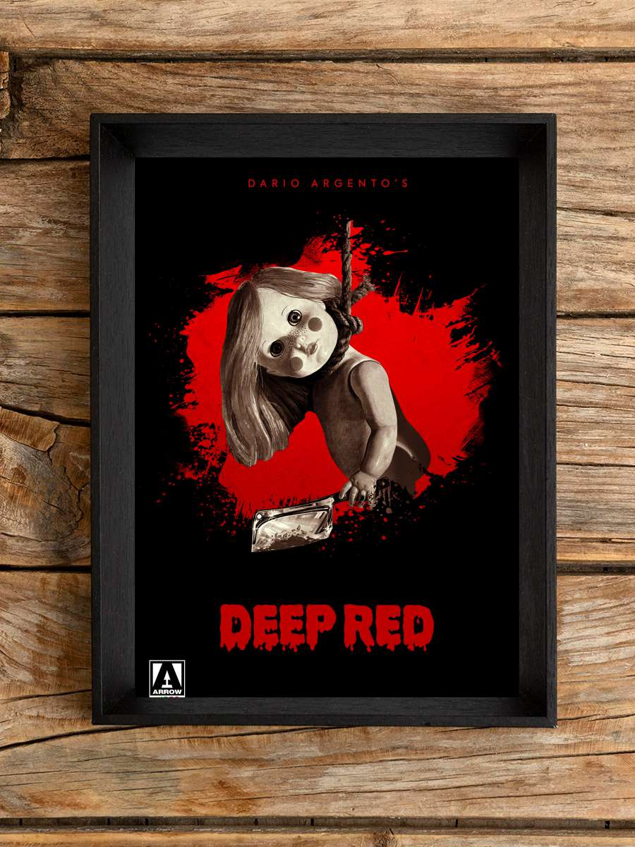 Derin Kırmızı - Profondo rosso Film Tablo Siyah Çerçeveli Film Poster Afiş Tablo