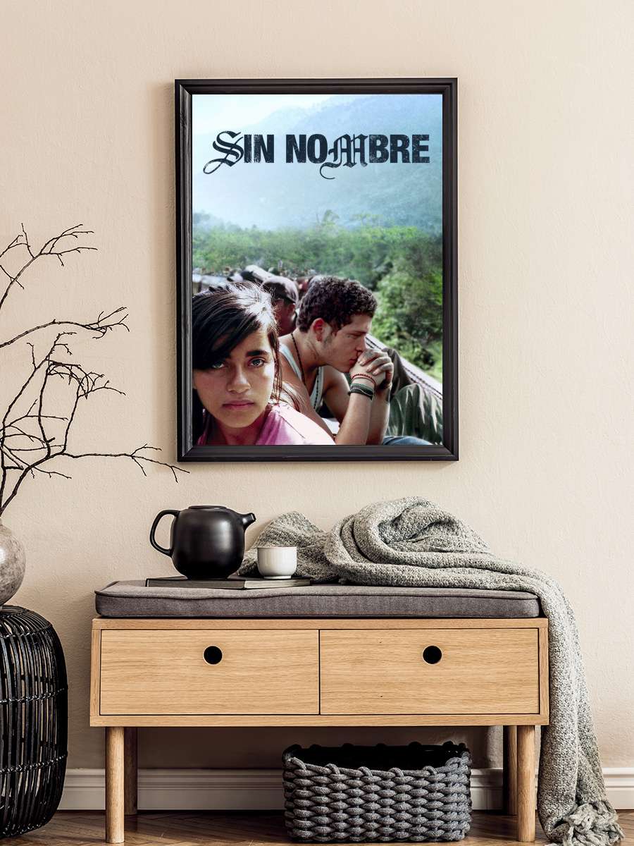 İsimsiz - Sin nombre Film Tablo Siyah Çerçeveli Film Poster Afiş Tablo