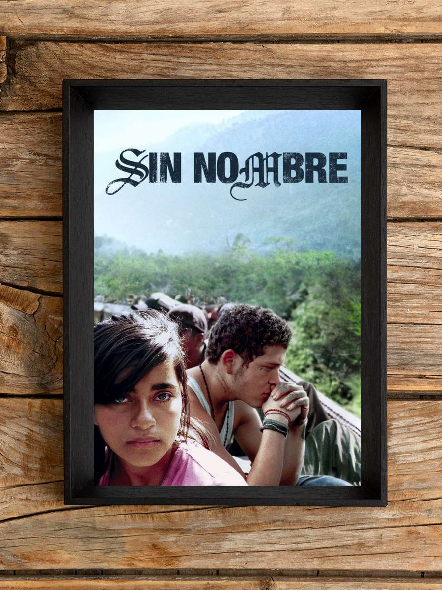 İsimsiz - Sin nombre Film Tablo Siyah Çerçeveli Film Poster Afiş Tablo