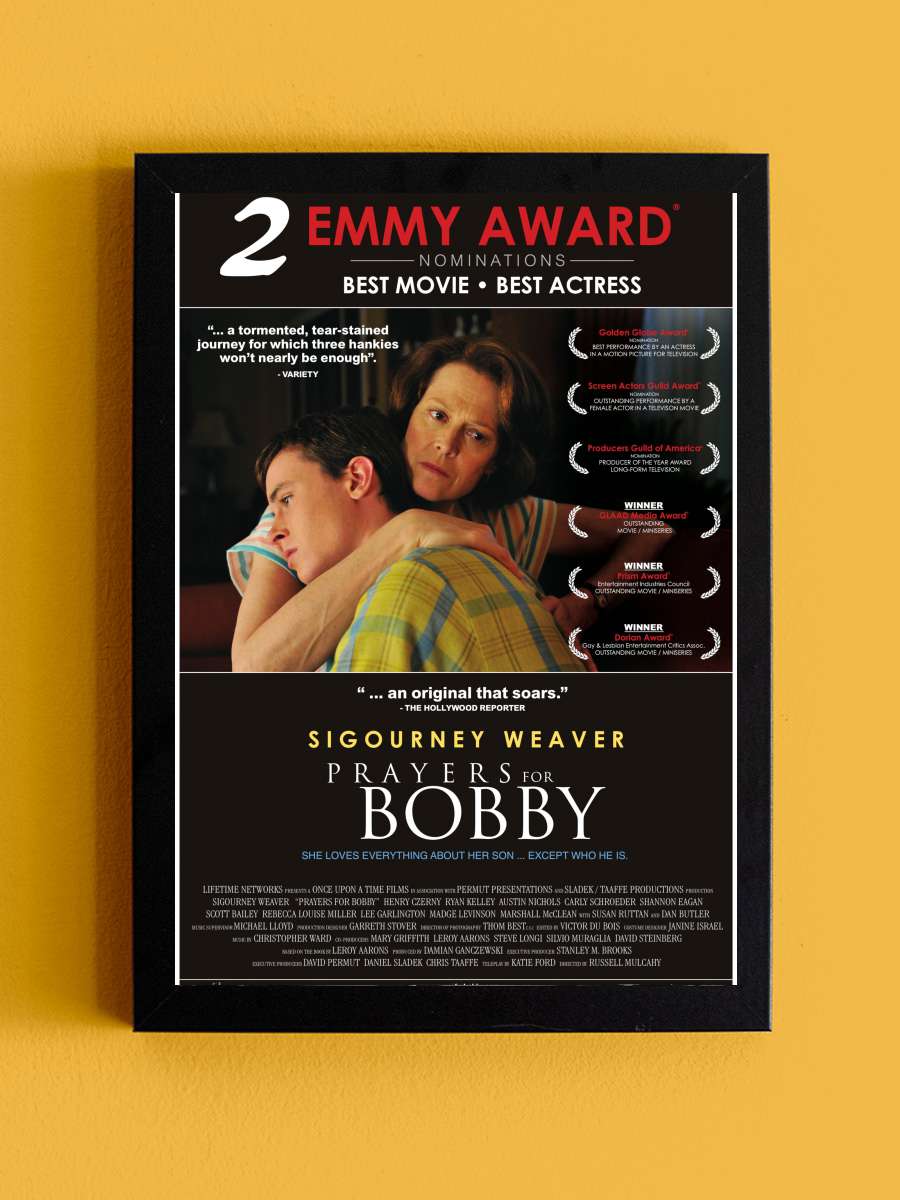 Dualar Bobby İçin - Prayers for Bobby Film Tablo Siyah Çerçeveli Film Poster Afiş Tablo