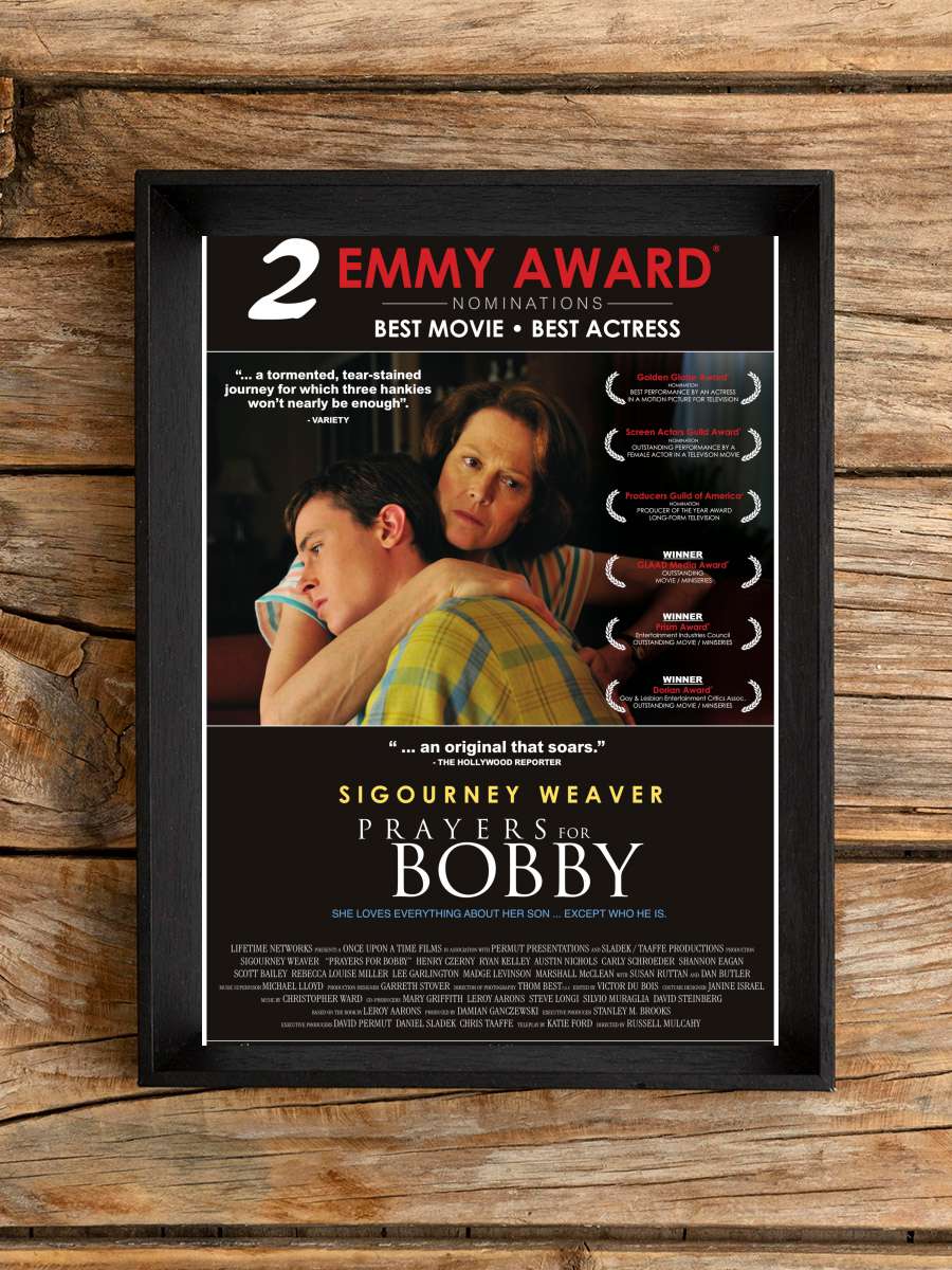 Dualar Bobby İçin - Prayers for Bobby Film Tablo Siyah Çerçeveli Film Poster Afiş Tablo