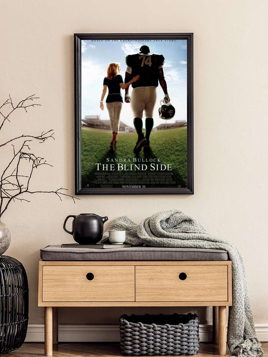 Kör Nokta - The Blind Side Film Tablo Siyah Çerçeveli Film Poster Afiş Tablo