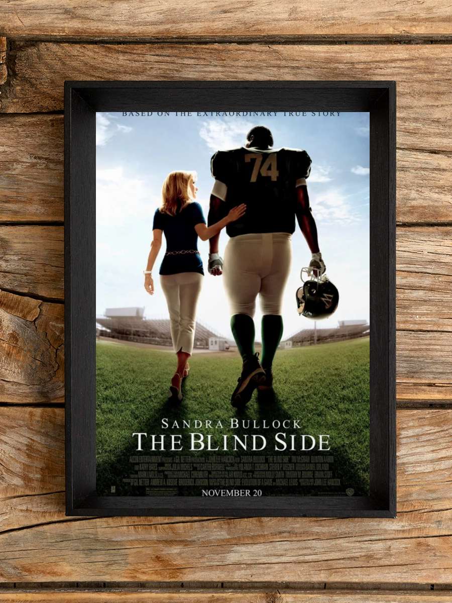 Kör Nokta - The Blind Side Film Tablo Siyah Çerçeveli Film Poster Afiş Tablo