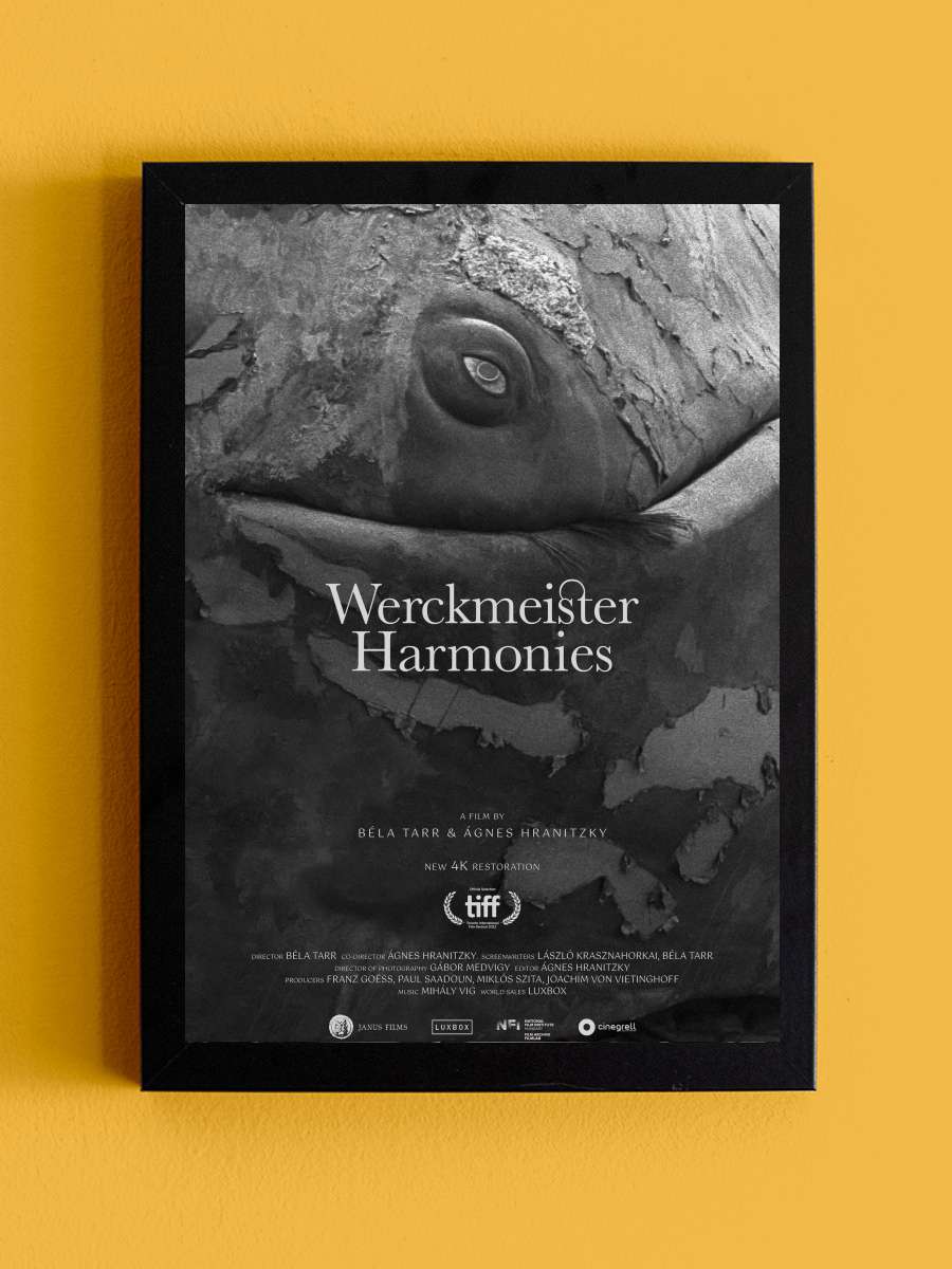 Werckmeister harmóniák Film Tablo Siyah Çerçeveli Film Poster Afiş Tablo