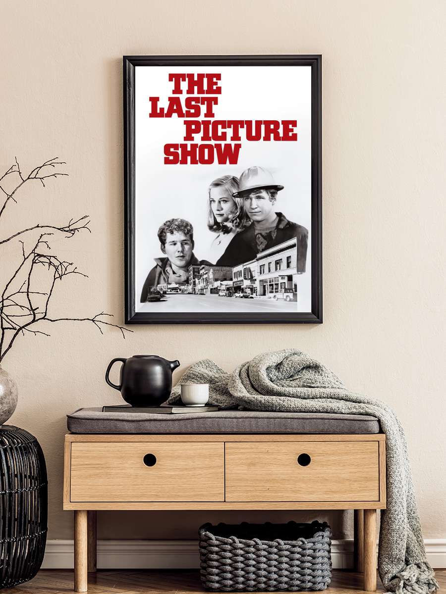 Son Gösteri - The Last Picture Show Film Tablo Siyah Çerçeveli Film Poster Afiş Tablo