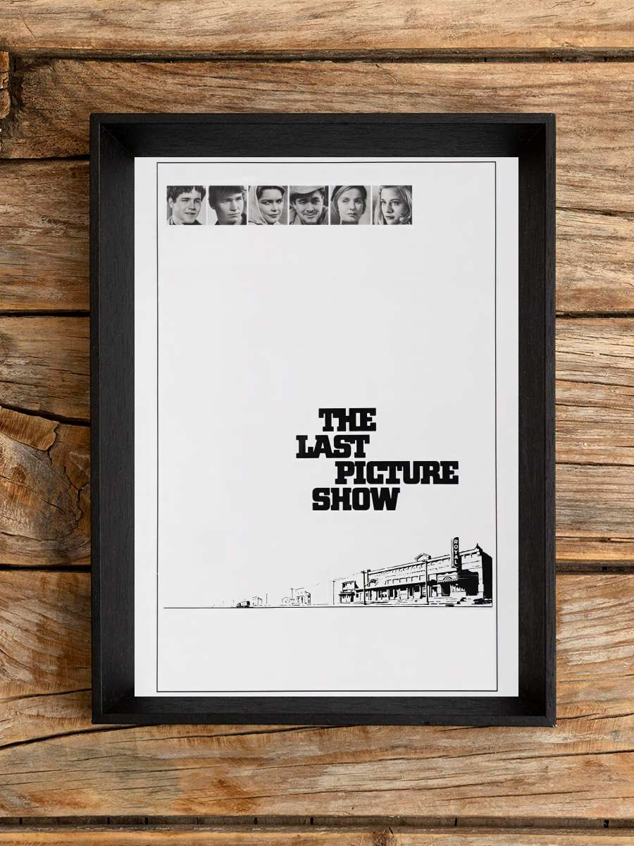 Son Gösteri - The Last Picture Show Film Tablo Siyah Çerçeveli Film Poster Afiş Tablo