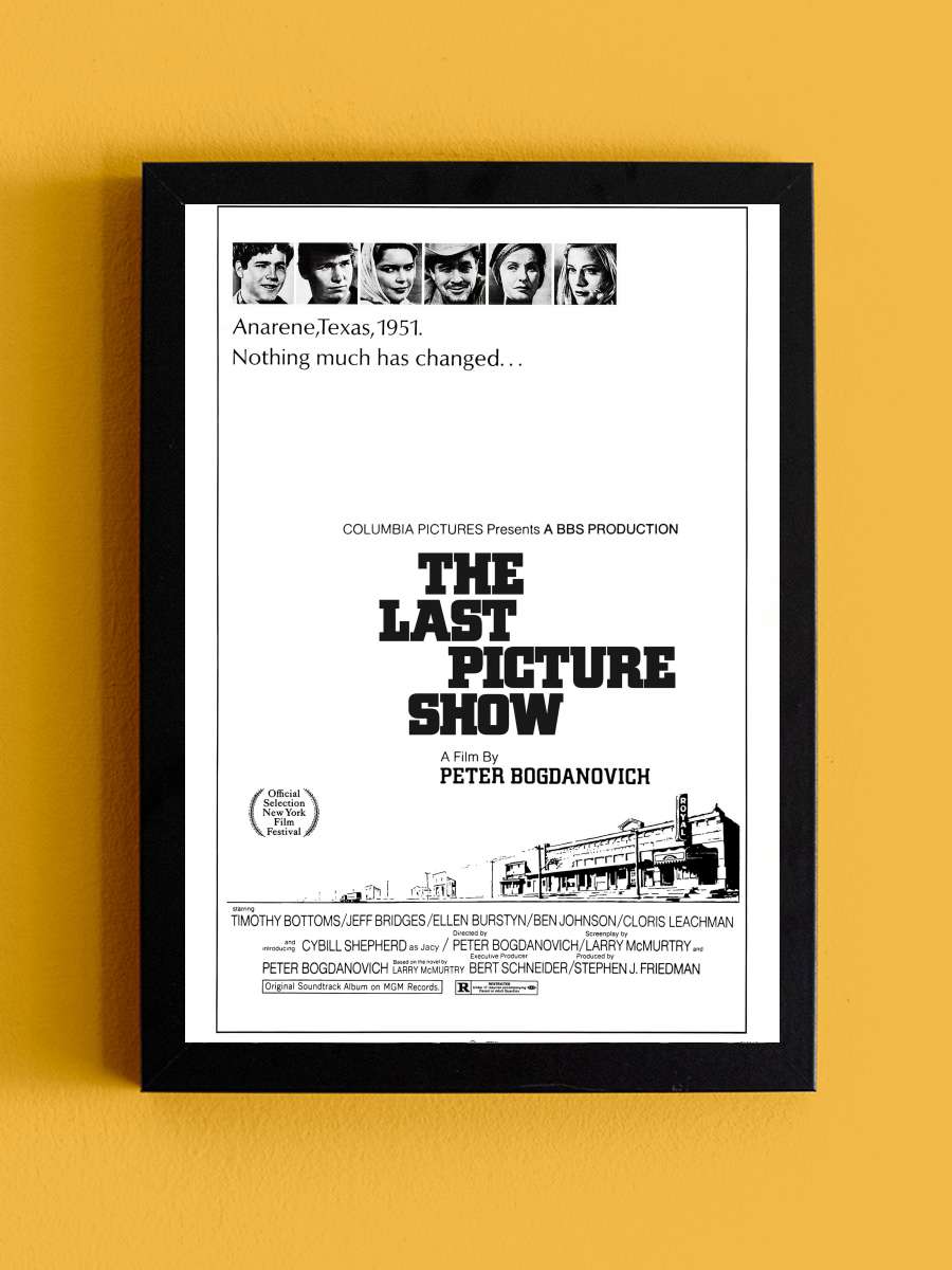 Son Gösteri - The Last Picture Show Film Tablo Siyah Çerçeveli Film Poster Afiş Tablo