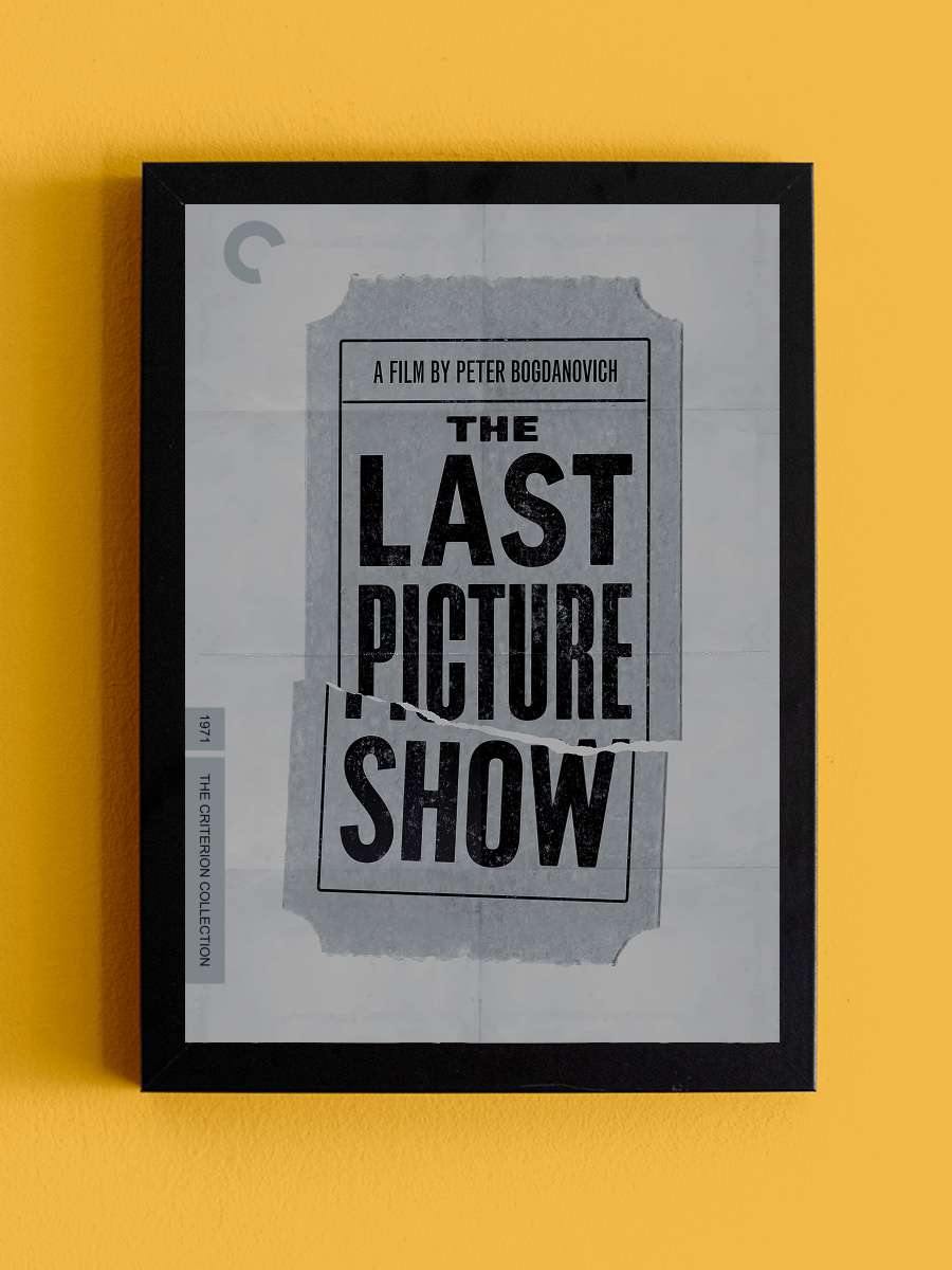 Son Gösteri - The Last Picture Show Film Tablo Siyah Çerçeveli Film Poster Afiş Tablo