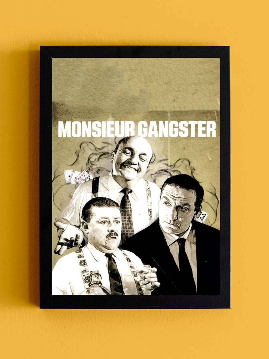 Les Tontons flingueurs Film Tablo Siyah Çerçeveli Film Poster Afiş Tablo