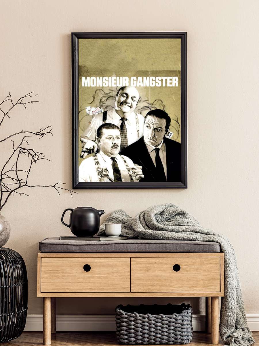 Les Tontons flingueurs Film Tablo Siyah Çerçeveli Film Poster Afiş Tablo