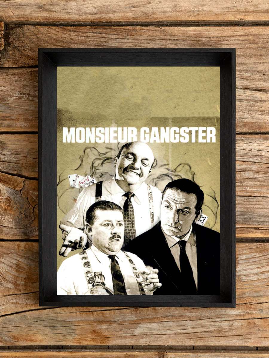 Les Tontons flingueurs Film Tablo Siyah Çerçeveli Film Poster Afiş Tablo