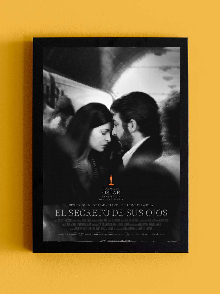 Gözlerindeki Sır - El secreto de sus ojos Film Tablo Siyah Çerçeveli Film Poster Afiş Tablo