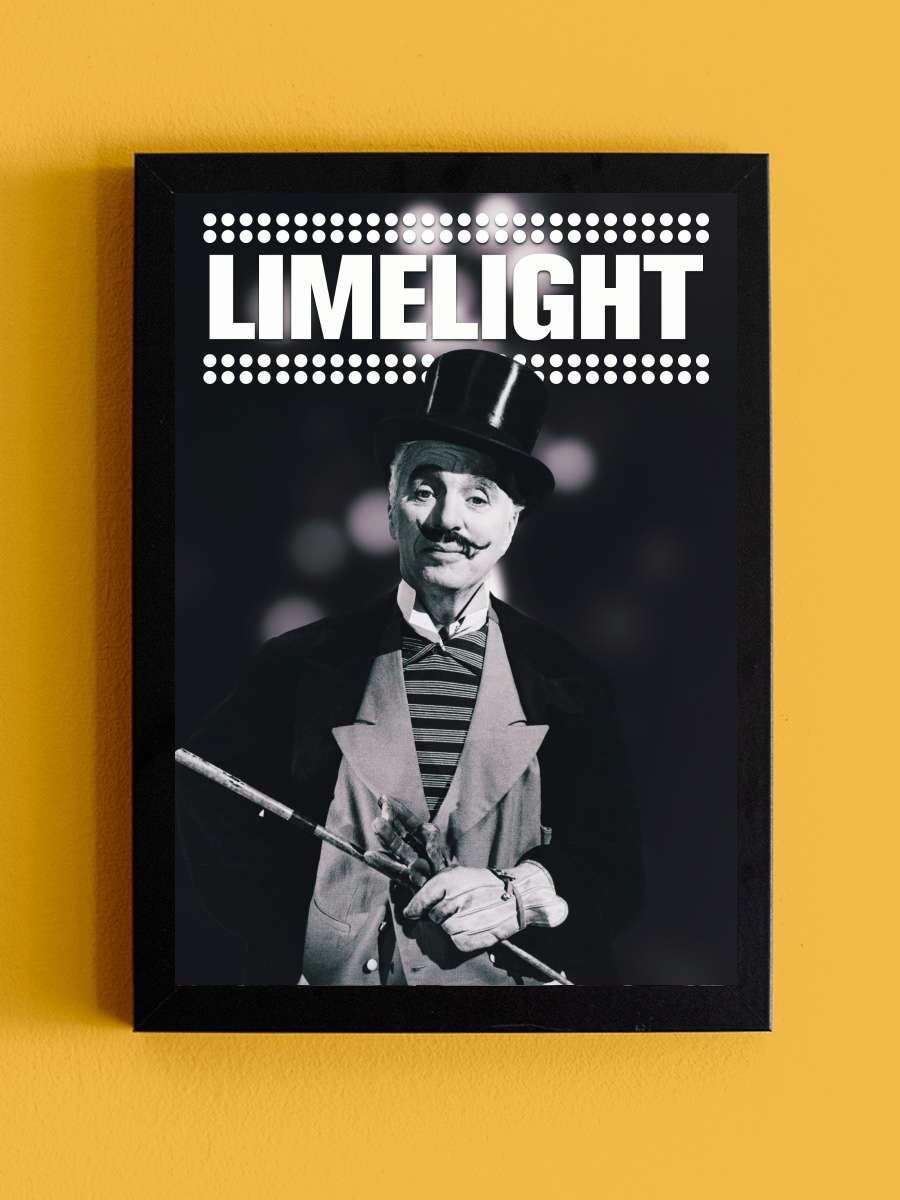 Sahne Işıkları - Limelight Film Tablo Siyah Çerçeveli Film Poster Afiş Tablo