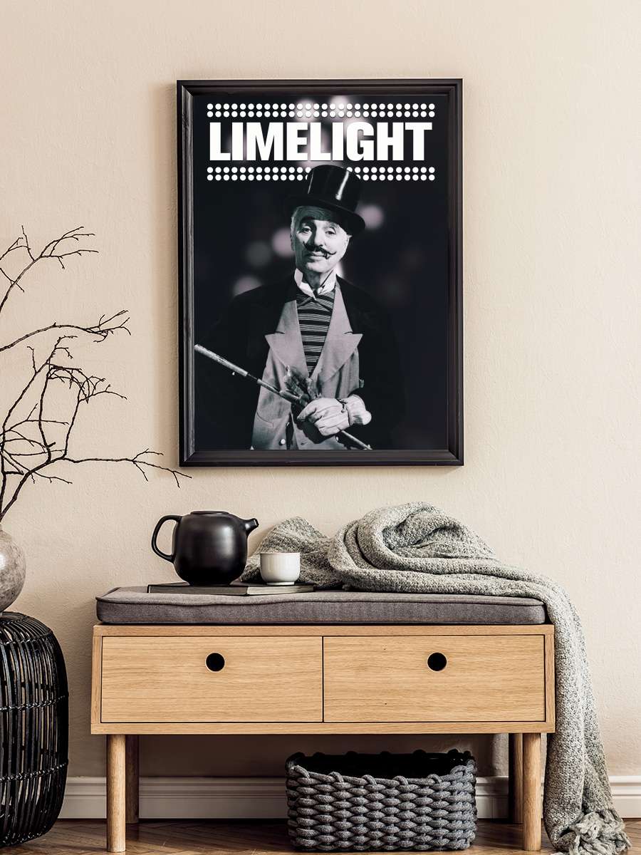 Sahne Işıkları - Limelight Film Tablo Siyah Çerçeveli Film Poster Afiş Tablo