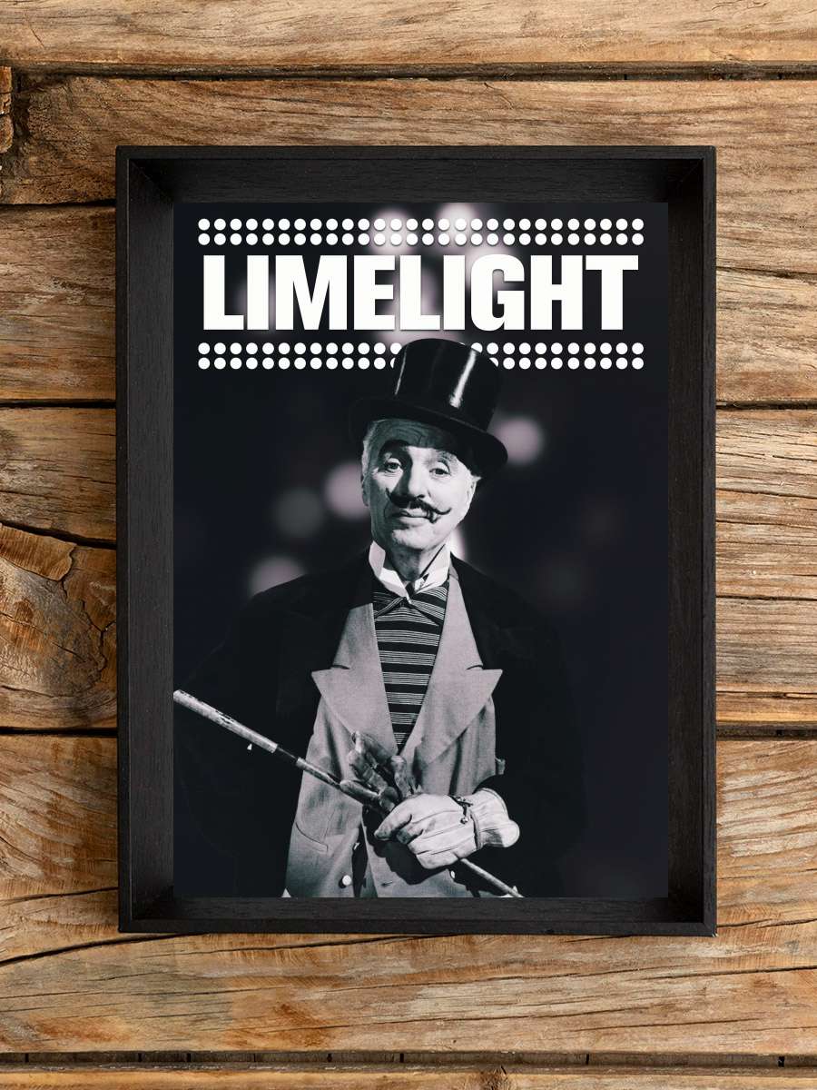 Sahne Işıkları - Limelight Film Tablo Siyah Çerçeveli Film Poster Afiş Tablo