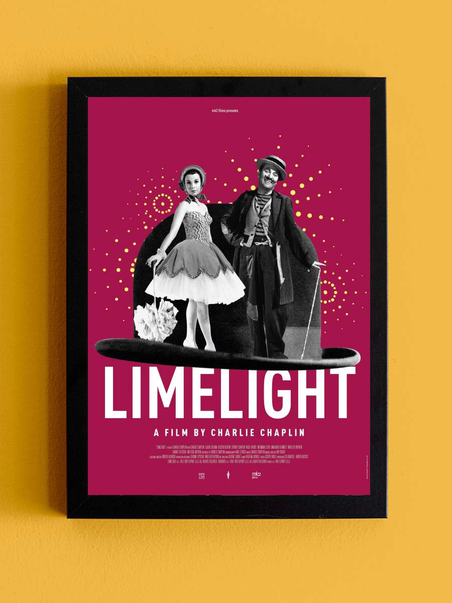 Sahne Işıkları - Limelight Film Tablo Siyah Çerçeveli Film Poster Afiş Tablo