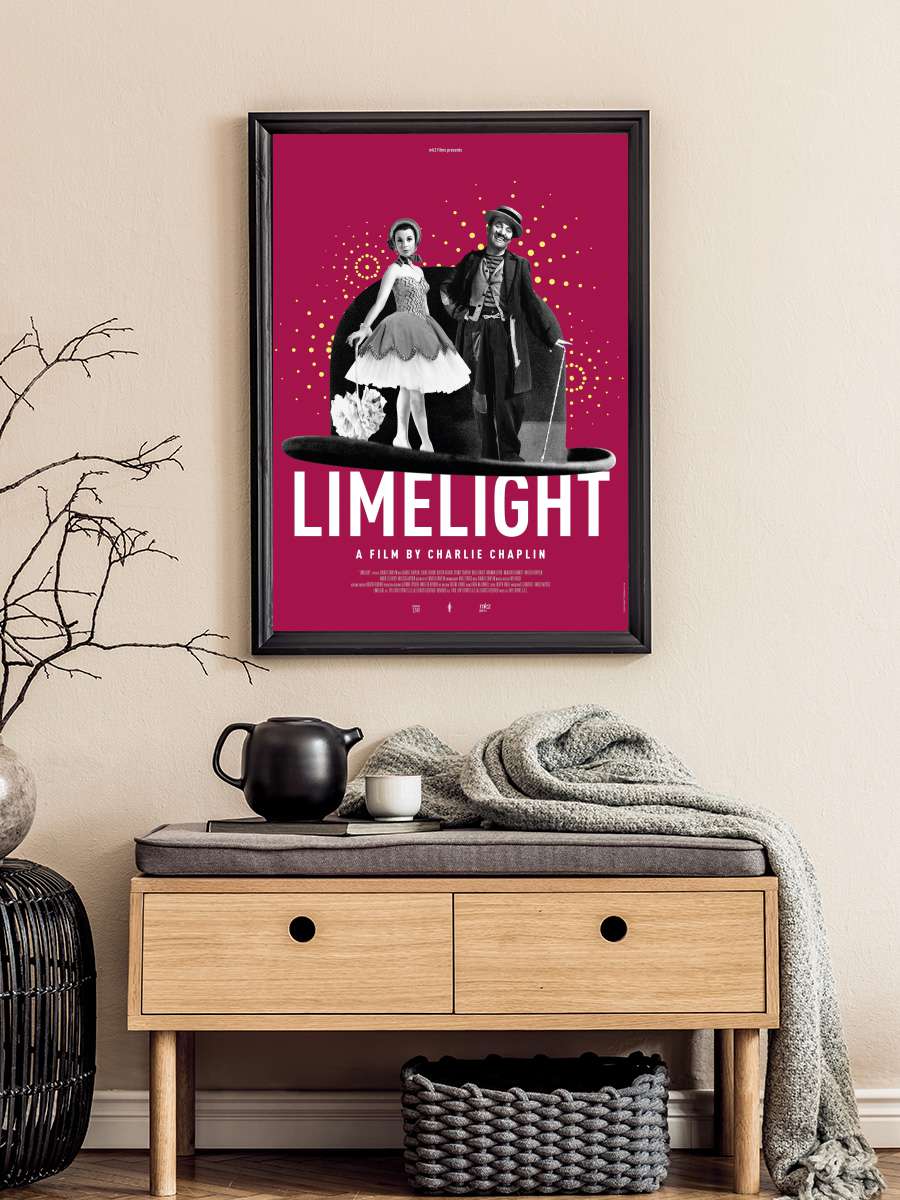 Sahne Işıkları - Limelight Film Tablo Siyah Çerçeveli Film Poster Afiş Tablo