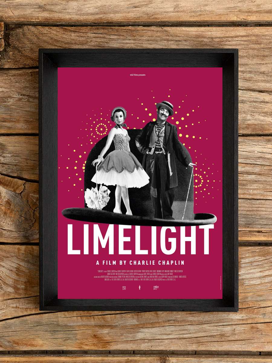 Sahne Işıkları - Limelight Film Tablo Siyah Çerçeveli Film Poster Afiş Tablo