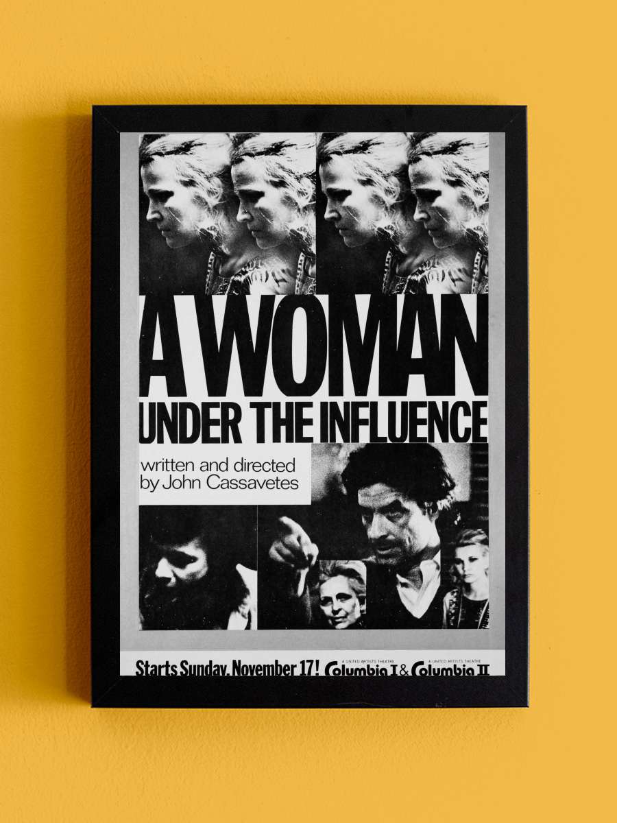 Etki Altında Bir Kadın - A Woman Under the Influence Film Tablo Siyah Çerçeveli Film Poster Afiş Tablo