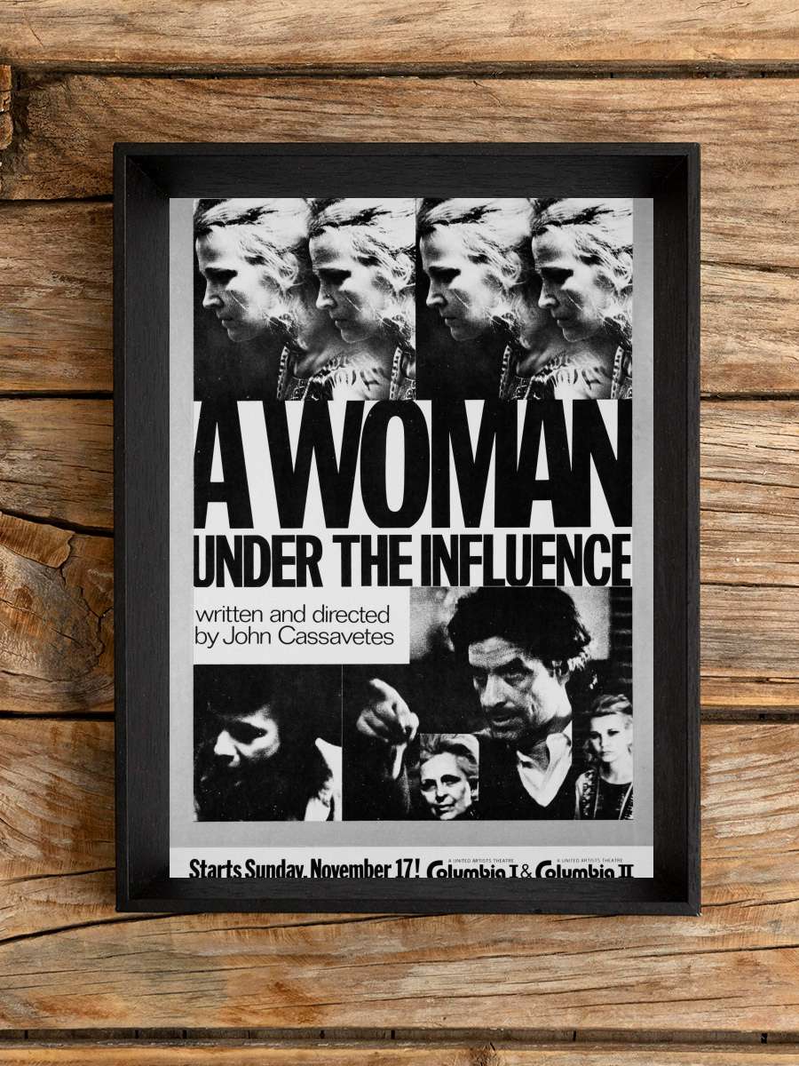 Etki Altında Bir Kadın - A Woman Under the Influence Film Tablo Siyah Çerçeveli Film Poster Afiş Tablo