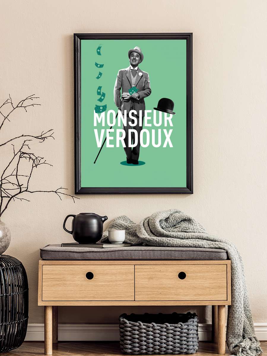 Mösyö Verdoux - Monsieur Verdoux Film Tablo Siyah Çerçeveli Film Poster Afiş Tablo