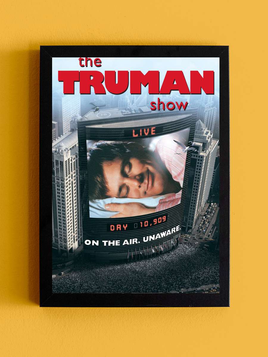 Truman Şov - The Truman Show Film Tablo Siyah Çerçeveli Film Poster Afiş Tablo