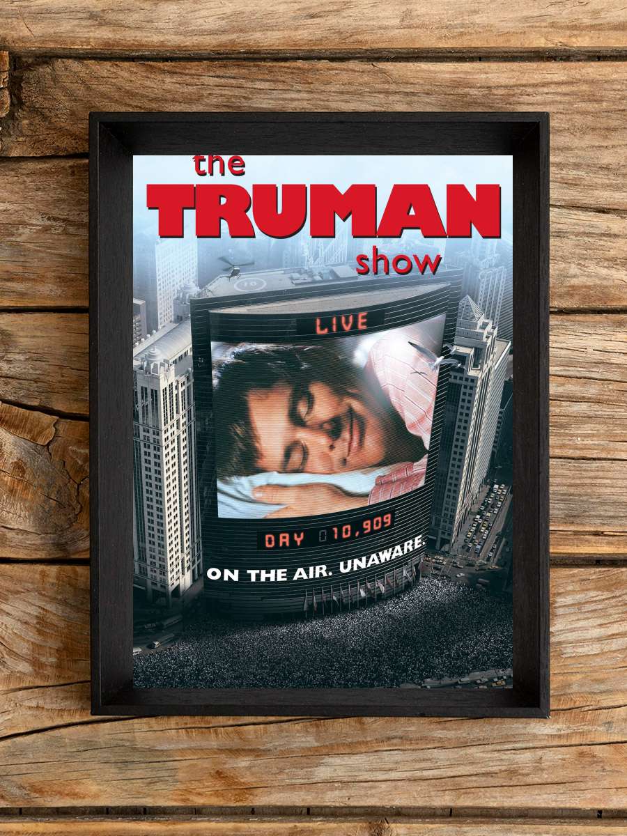 Truman Şov - The Truman Show Film Tablo Siyah Çerçeveli Film Poster Afiş Tablo