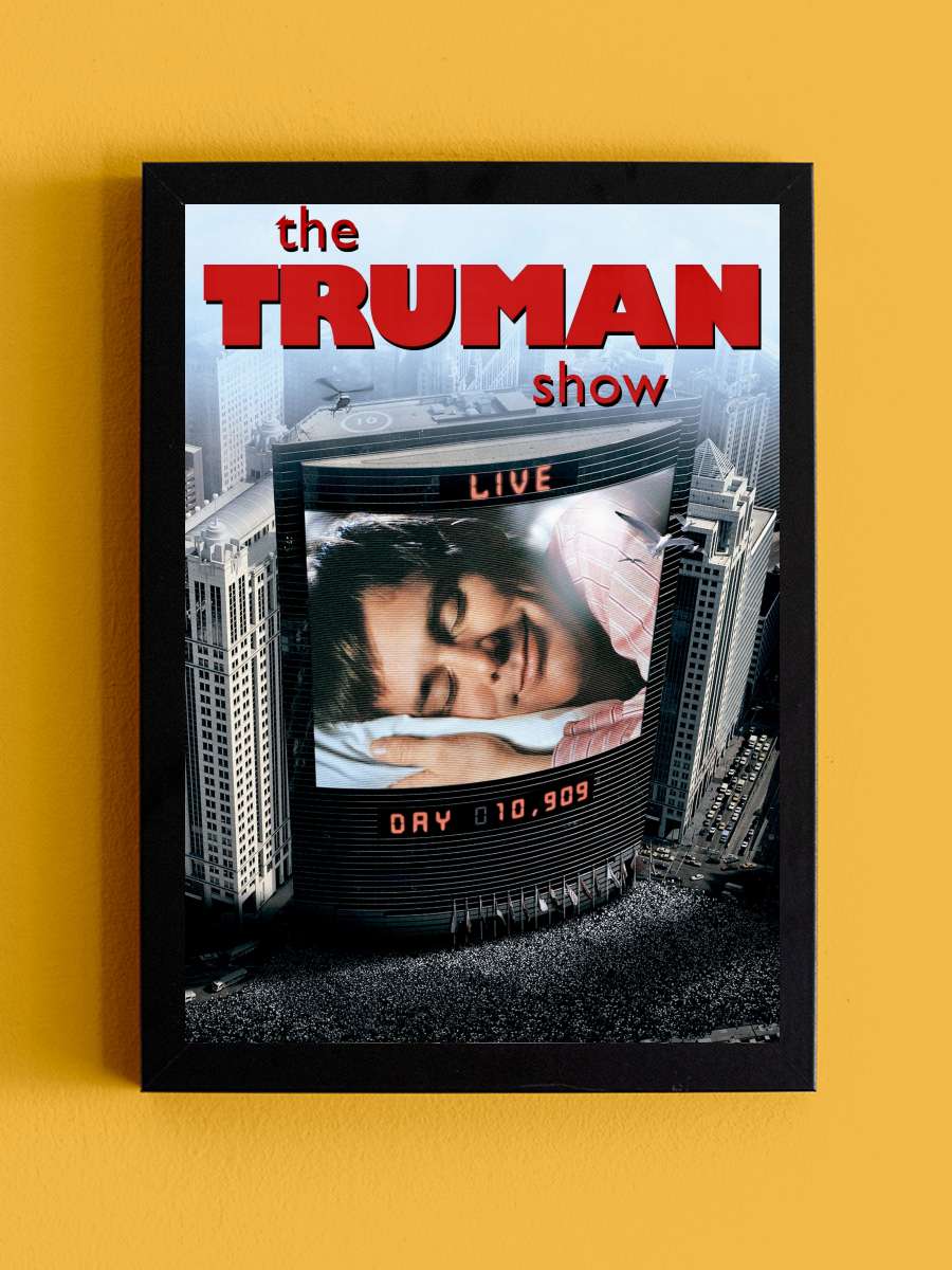 Truman Şov - The Truman Show Film Tablo Siyah Çerçeveli Film Poster Afiş Tablo