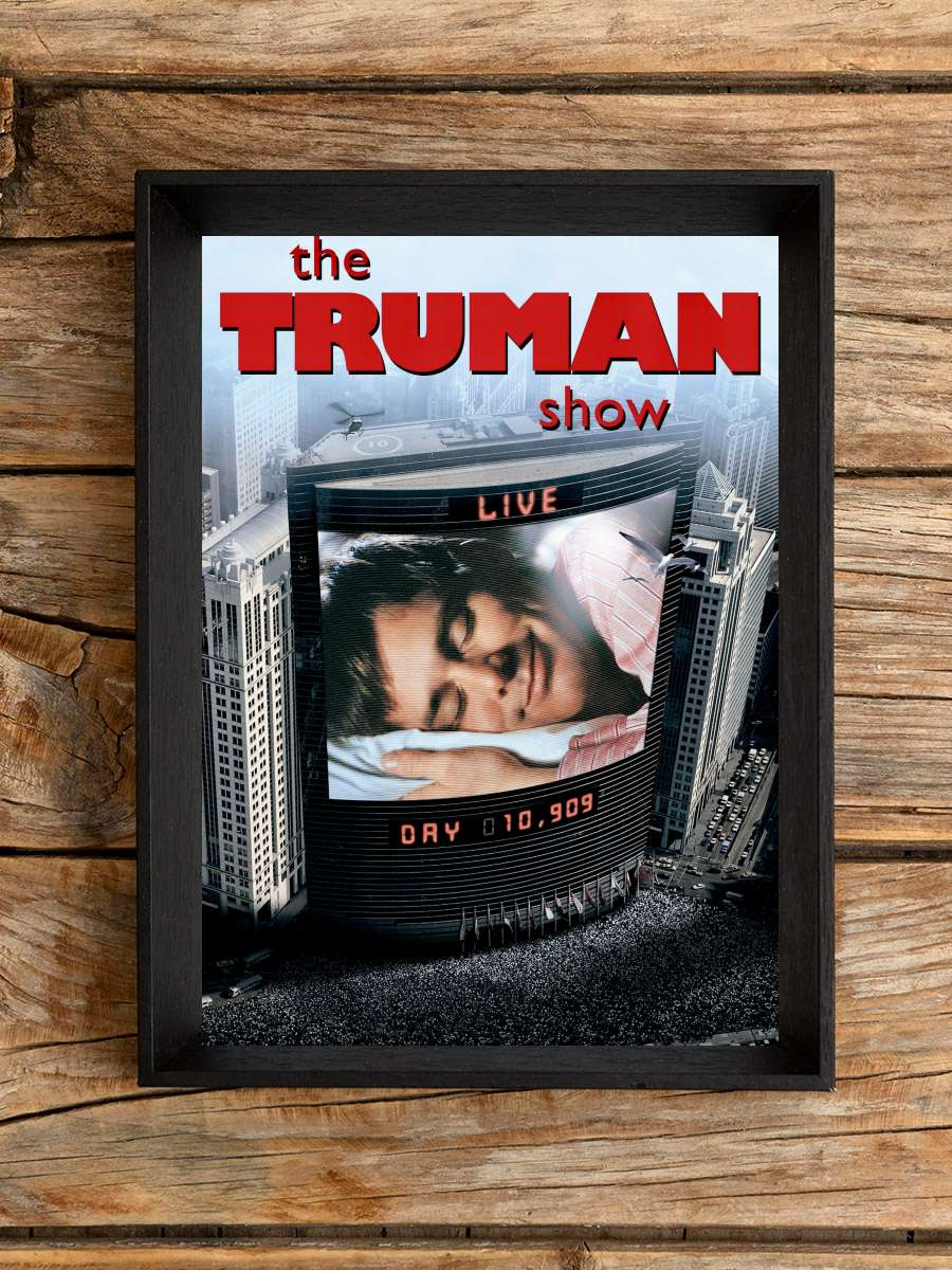 Truman Şov - The Truman Show Film Tablo Siyah Çerçeveli Film Poster Afiş Tablo