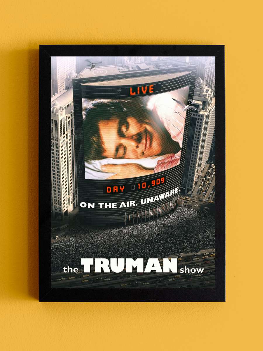 Truman Şov - The Truman Show Film Tablo Siyah Çerçeveli Film Poster Afiş Tablo