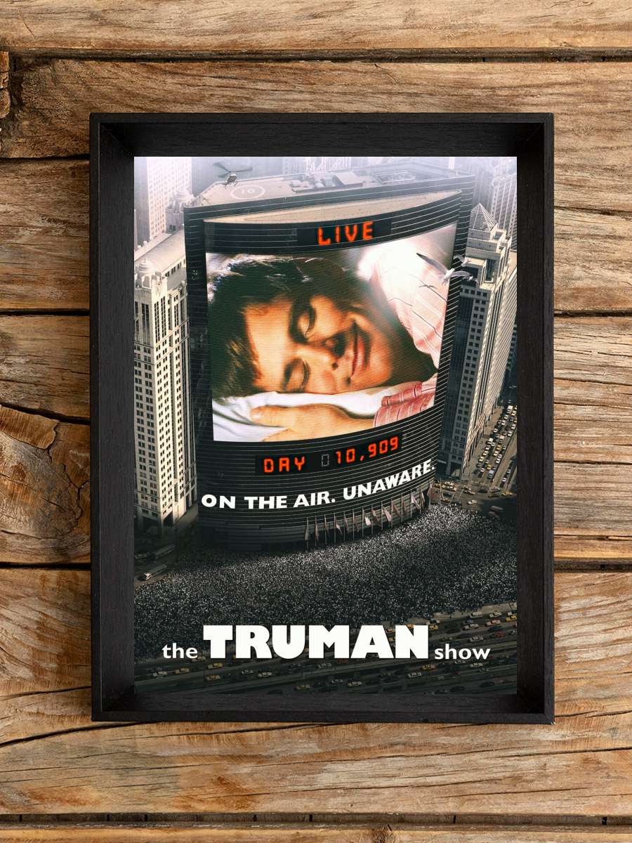 Truman Şov - The Truman Show Film Tablo Siyah Çerçeveli Film Poster Afiş Tablo