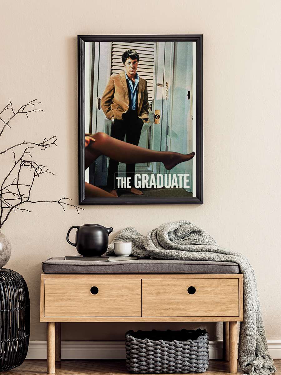 Aşk Mevsimi - The Graduate Film Tablo Siyah Çerçeveli Film Poster Afiş Tablo