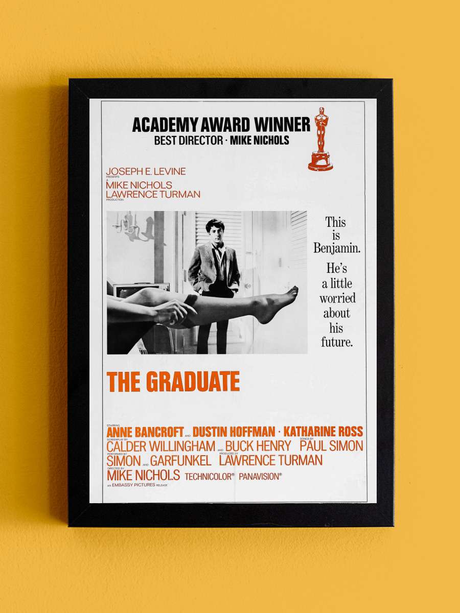 Aşk Mevsimi - The Graduate Film Tablo Siyah Çerçeveli Film Poster Afiş Tablo