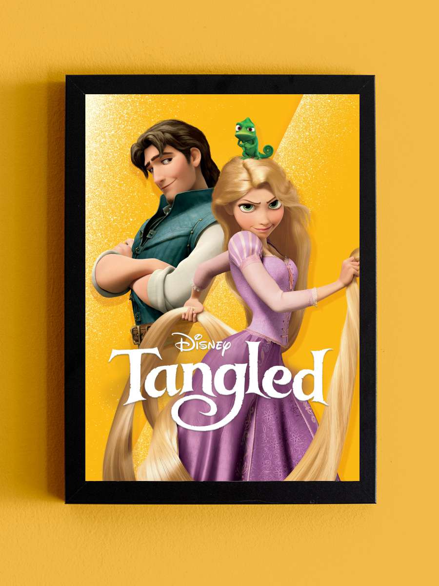 Karmakarışık - Tangled Film Tablo Siyah Çerçeveli Film Poster Afiş Tablo