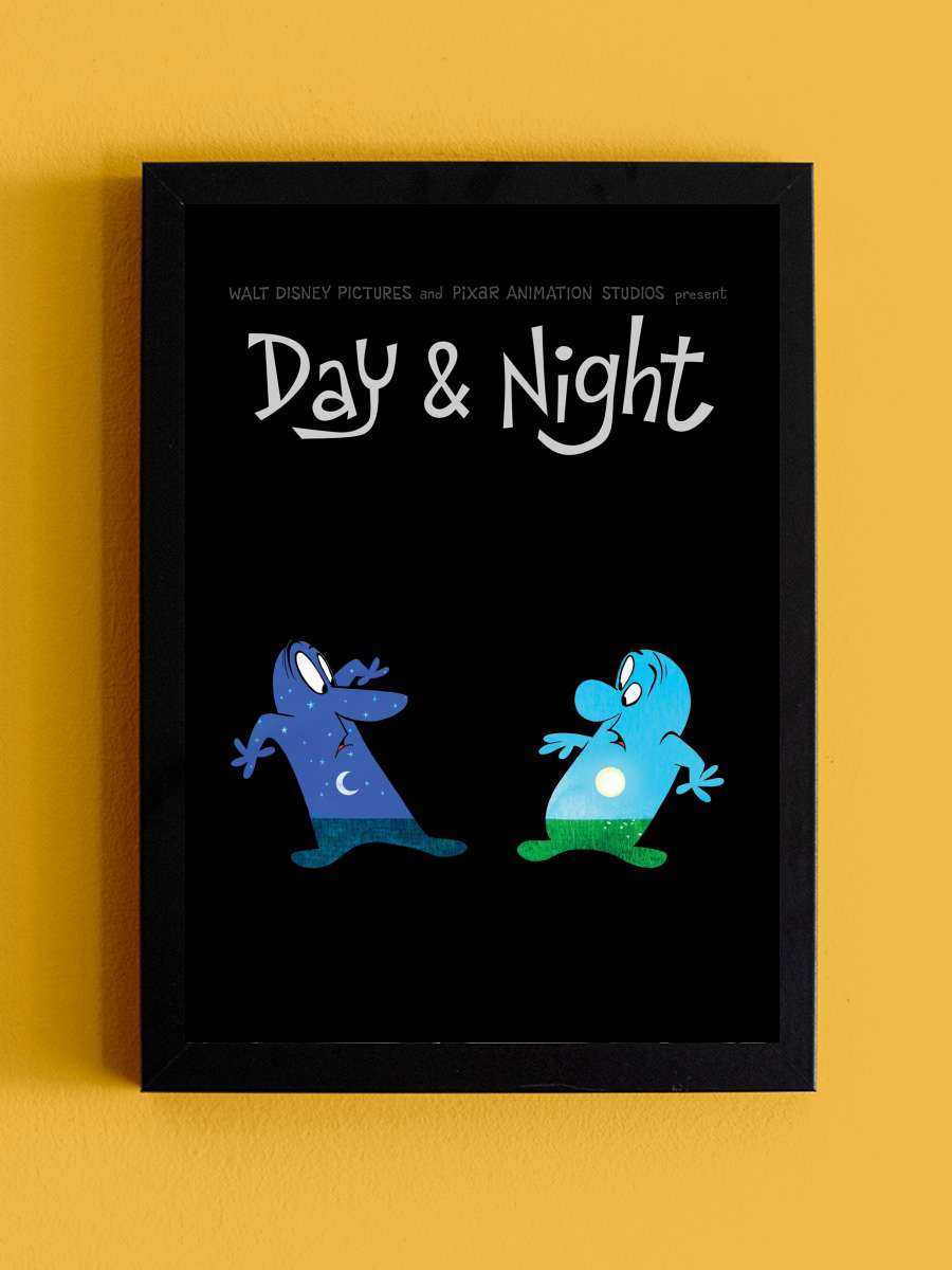 Gündüz & Gece - Day & Night Film Tablo Siyah Çerçeveli Film Poster Afiş Tablo