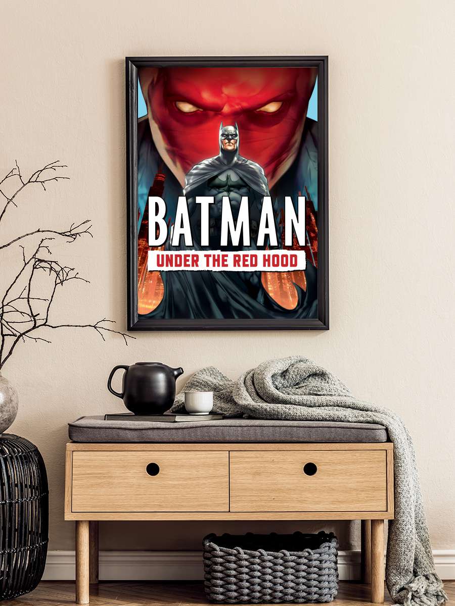 Batman: Kırmızı Başlığın Altında - Batman: Under the Red Hood Film Tablo Siyah Çerçeveli Film Poster Afiş Tablo